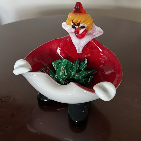 Murano Blown Glass Sculptured Whimsical Clown - Picture 4 of 13